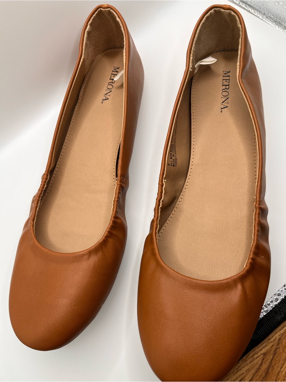 Merona Women's Cognac Slip-On Ballet Flats US 9